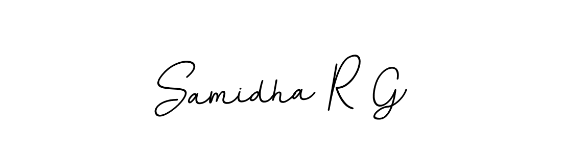 You should practise on your own different ways (BallpointsItalic-DORy9) to write your name (Samidha R G) in signature. don't let someone else do it for you. Samidha R G signature style 11 images and pictures png