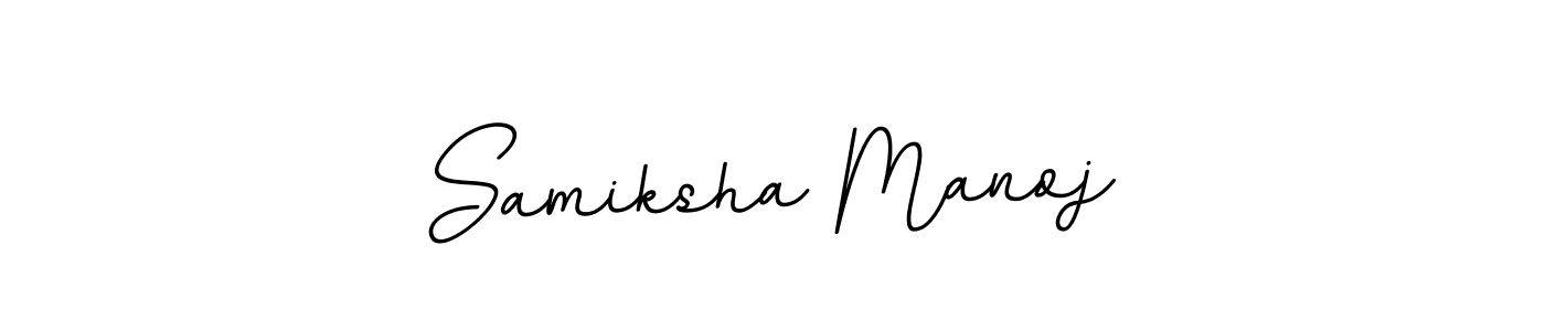 Samiksha Manoj stylish signature style. Best Handwritten Sign (BallpointsItalic-DORy9) for my name. Handwritten Signature Collection Ideas for my name Samiksha Manoj. Samiksha Manoj signature style 11 images and pictures png