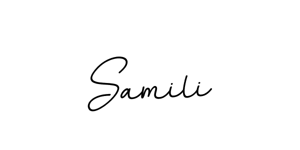 Check out images of Autograph of Samili name. Actor Samili Signature Style. BallpointsItalic-DORy9 is a professional sign style online. Samili signature style 11 images and pictures png