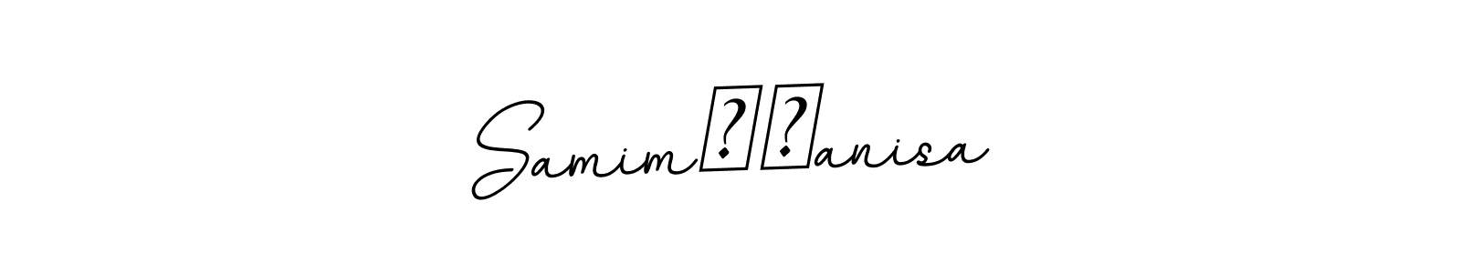 Design your own signature with our free online signature maker. With this signature software, you can create a handwritten (BallpointsItalic-DORy9) signature for name Samim❤️anisa. Samim❤️anisa signature style 11 images and pictures png