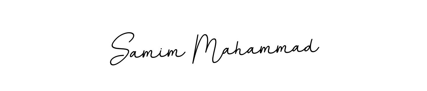 Design your own signature with our free online signature maker. With this signature software, you can create a handwritten (BallpointsItalic-DORy9) signature for name Samim Mahammad. Samim Mahammad signature style 11 images and pictures png