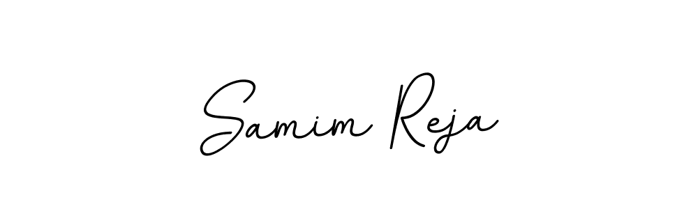 You should practise on your own different ways (BallpointsItalic-DORy9) to write your name (Samim Reja) in signature. don't let someone else do it for you. Samim Reja signature style 11 images and pictures png