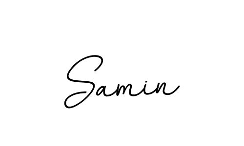 Create a beautiful signature design for name Samin. With this signature (BallpointsItalic-DORy9) fonts, you can make a handwritten signature for free. Samin signature style 11 images and pictures png