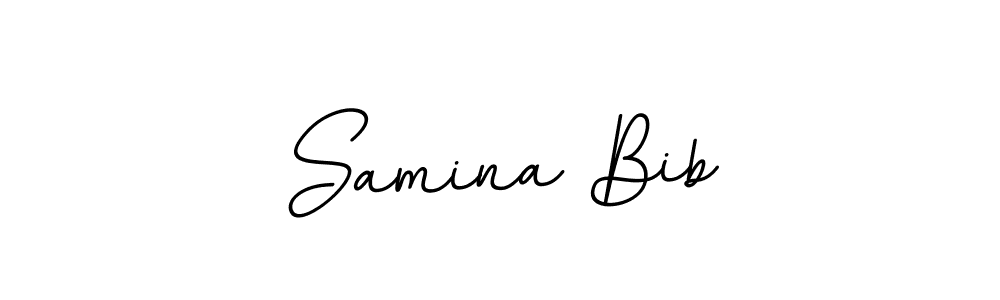 Samina Bib stylish signature style. Best Handwritten Sign (BallpointsItalic-DORy9) for my name. Handwritten Signature Collection Ideas for my name Samina Bib. Samina Bib signature style 11 images and pictures png