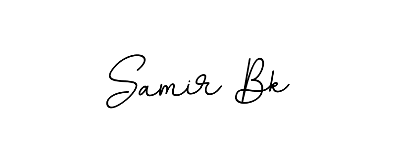 Design your own signature with our free online signature maker. With this signature software, you can create a handwritten (BallpointsItalic-DORy9) signature for name Samir Bk. Samir Bk signature style 11 images and pictures png