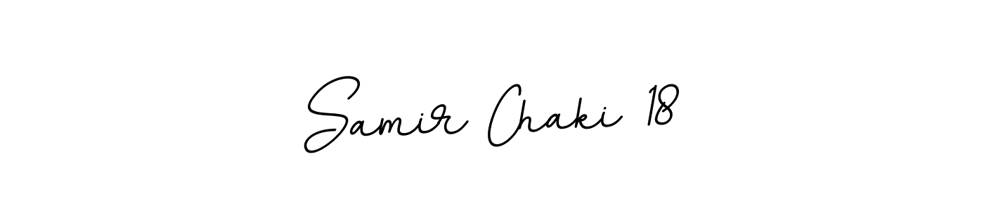 You should practise on your own different ways (BallpointsItalic-DORy9) to write your name (Samir Chaki 18) in signature. don't let someone else do it for you. Samir Chaki 18 signature style 11 images and pictures png