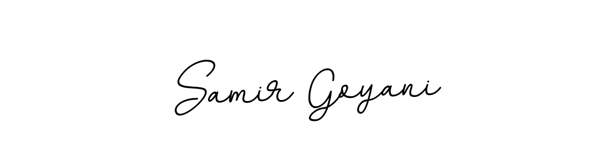 This is the best signature style for the Samir Goyani name. Also you like these signature font (BallpointsItalic-DORy9). Mix name signature. Samir Goyani signature style 11 images and pictures png