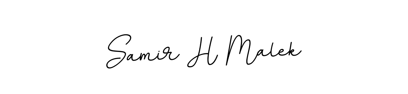 You should practise on your own different ways (BallpointsItalic-DORy9) to write your name (Samir H Malek) in signature. don't let someone else do it for you. Samir H Malek signature style 11 images and pictures png