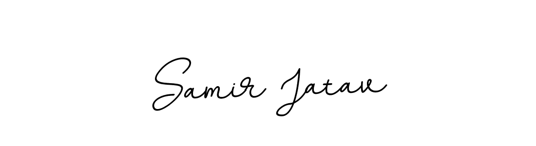 Create a beautiful signature design for name Samir Jatav. With this signature (BallpointsItalic-DORy9) fonts, you can make a handwritten signature for free. Samir Jatav signature style 11 images and pictures png