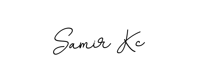 Create a beautiful signature design for name Samir Kc. With this signature (BallpointsItalic-DORy9) fonts, you can make a handwritten signature for free. Samir Kc signature style 11 images and pictures png