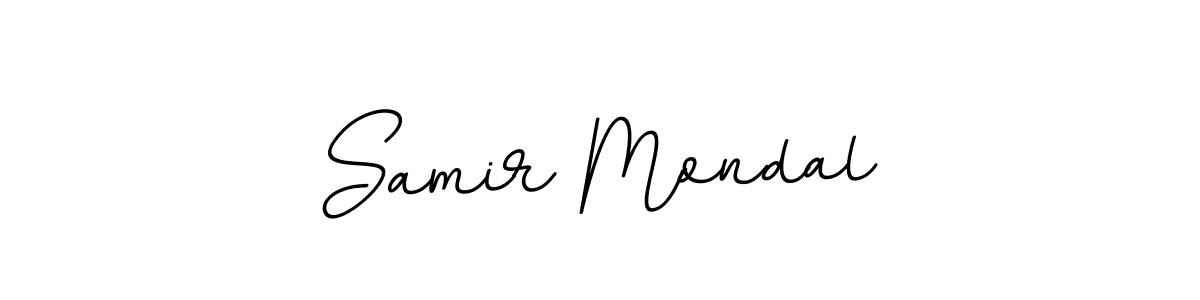 Make a beautiful signature design for name Samir Mondal. With this signature (BallpointsItalic-DORy9) style, you can create a handwritten signature for free. Samir Mondal signature style 11 images and pictures png