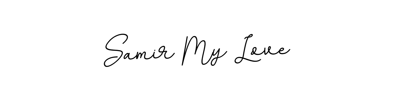 BallpointsItalic-DORy9 is a professional signature style that is perfect for those who want to add a touch of class to their signature. It is also a great choice for those who want to make their signature more unique. Get Samir My Love name to fancy signature for free. Samir My Love signature style 11 images and pictures png