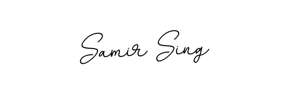 Create a beautiful signature design for name Samir Sing. With this signature (BallpointsItalic-DORy9) fonts, you can make a handwritten signature for free. Samir Sing signature style 11 images and pictures png