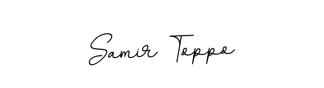 The best way (BallpointsItalic-DORy9) to make a short signature is to pick only two or three words in your name. The name Samir Toppo include a total of six letters. For converting this name. Samir Toppo signature style 11 images and pictures png
