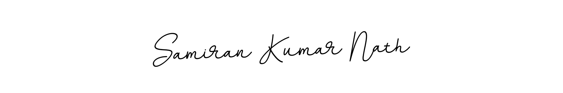 Create a beautiful signature design for name Samiran Kumar Nath. With this signature (BallpointsItalic-DORy9) fonts, you can make a handwritten signature for free. Samiran Kumar Nath signature style 11 images and pictures png