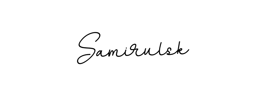 You should practise on your own different ways (BallpointsItalic-DORy9) to write your name (Samirulsk) in signature. don't let someone else do it for you. Samirulsk signature style 11 images and pictures png