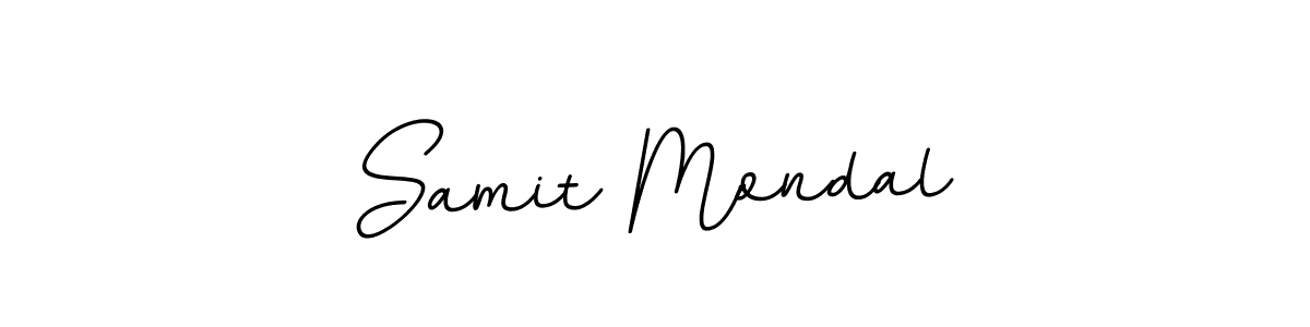 Make a beautiful signature design for name Samit Mondal. With this signature (BallpointsItalic-DORy9) style, you can create a handwritten signature for free. Samit Mondal signature style 11 images and pictures png