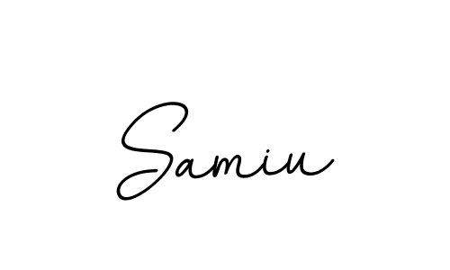 Design your own signature with our free online signature maker. With this signature software, you can create a handwritten (BallpointsItalic-DORy9) signature for name Samiu. Samiu signature style 11 images and pictures png