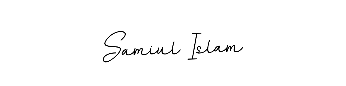 if you are searching for the best signature style for your name Samiul Islam. so please give up your signature search. here we have designed multiple signature styles  using BallpointsItalic-DORy9. Samiul Islam signature style 11 images and pictures png