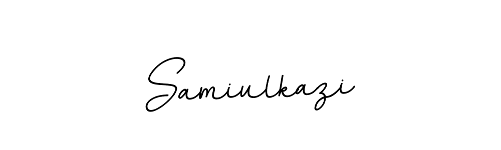if you are searching for the best signature style for your name Samiulkazi. so please give up your signature search. here we have designed multiple signature styles  using BallpointsItalic-DORy9. Samiulkazi signature style 11 images and pictures png