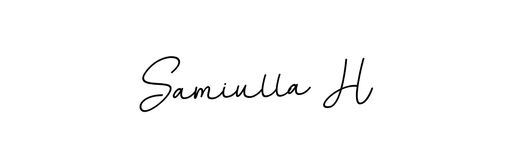 How to Draw Samiulla H signature style? BallpointsItalic-DORy9 is a latest design signature styles for name Samiulla H. Samiulla H signature style 11 images and pictures png