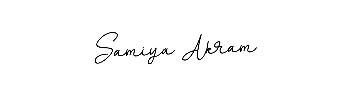 Use a signature maker to create a handwritten signature online. With this signature software, you can design (BallpointsItalic-DORy9) your own signature for name Samiya Akram. Samiya Akram signature style 11 images and pictures png