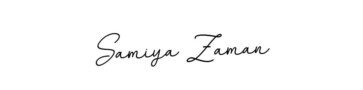 Make a beautiful signature design for name Samiya Zaman. With this signature (BallpointsItalic-DORy9) style, you can create a handwritten signature for free. Samiya Zaman signature style 11 images and pictures png
