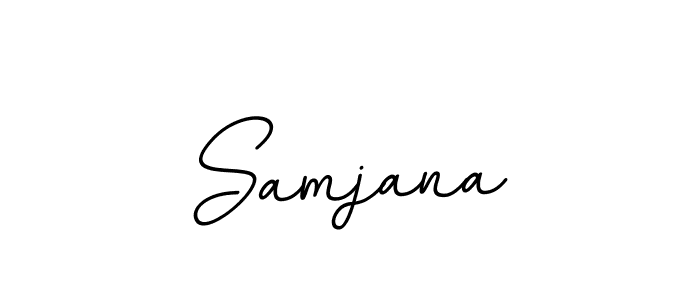 Similarly BallpointsItalic-DORy9 is the best handwritten signature design. Signature creator online .You can use it as an online autograph creator for name Samjana. Samjana signature style 11 images and pictures png