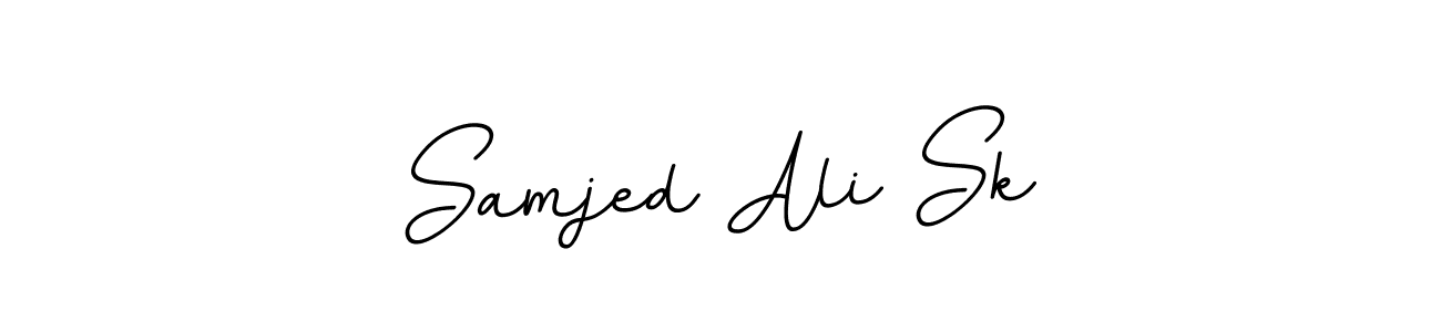 The best way (BallpointsItalic-DORy9) to make a short signature is to pick only two or three words in your name. The name Samjed Ali Sk include a total of six letters. For converting this name. Samjed Ali Sk signature style 11 images and pictures png