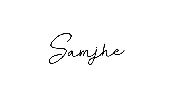 How to make Samjhe signature? BallpointsItalic-DORy9 is a professional autograph style. Create handwritten signature for Samjhe name. Samjhe signature style 11 images and pictures png