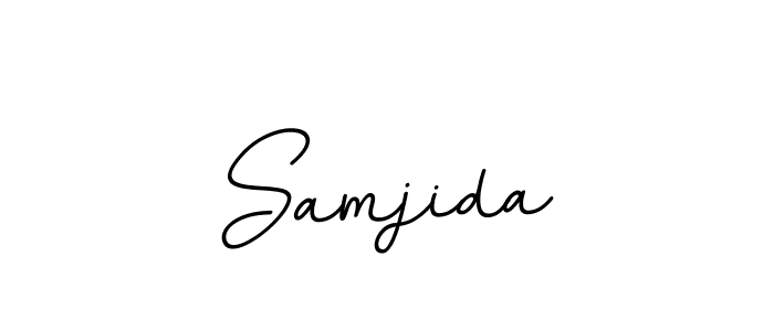 How to make Samjida name signature. Use BallpointsItalic-DORy9 style for creating short signs online. This is the latest handwritten sign. Samjida signature style 11 images and pictures png