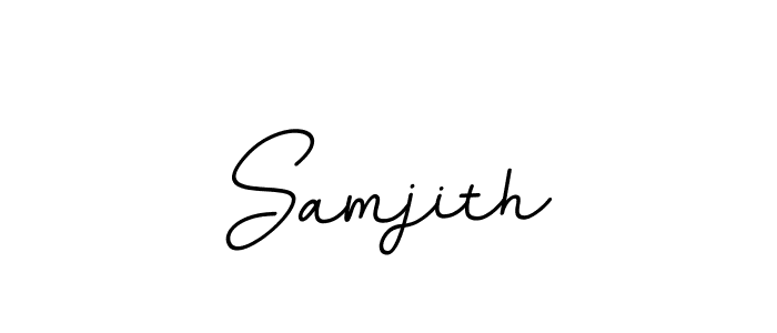 You should practise on your own different ways (BallpointsItalic-DORy9) to write your name (Samjith) in signature. don't let someone else do it for you. Samjith signature style 11 images and pictures png