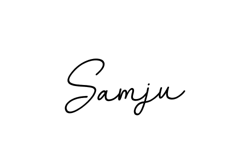 Use a signature maker to create a handwritten signature online. With this signature software, you can design (BallpointsItalic-DORy9) your own signature for name Samju. Samju signature style 11 images and pictures png