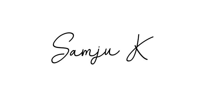 Make a beautiful signature design for name Samju K. With this signature (BallpointsItalic-DORy9) style, you can create a handwritten signature for free. Samju K signature style 11 images and pictures png