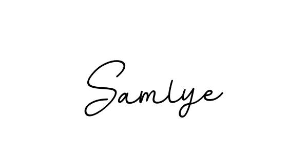 Create a beautiful signature design for name Samlye. With this signature (BallpointsItalic-DORy9) fonts, you can make a handwritten signature for free. Samlye signature style 11 images and pictures png