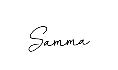 Make a beautiful signature design for name Samma. With this signature (BallpointsItalic-DORy9) style, you can create a handwritten signature for free. Samma signature style 11 images and pictures png