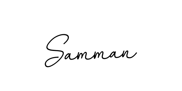 Design your own signature with our free online signature maker. With this signature software, you can create a handwritten (BallpointsItalic-DORy9) signature for name Samman. Samman signature style 11 images and pictures png