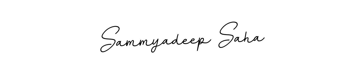Make a beautiful signature design for name Sammyadeep Saha. With this signature (BallpointsItalic-DORy9) style, you can create a handwritten signature for free. Sammyadeep Saha signature style 11 images and pictures png