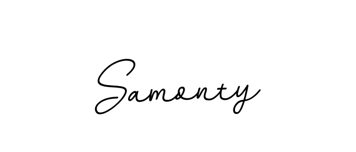 Samonty stylish signature style. Best Handwritten Sign (BallpointsItalic-DORy9) for my name. Handwritten Signature Collection Ideas for my name Samonty. Samonty signature style 11 images and pictures png