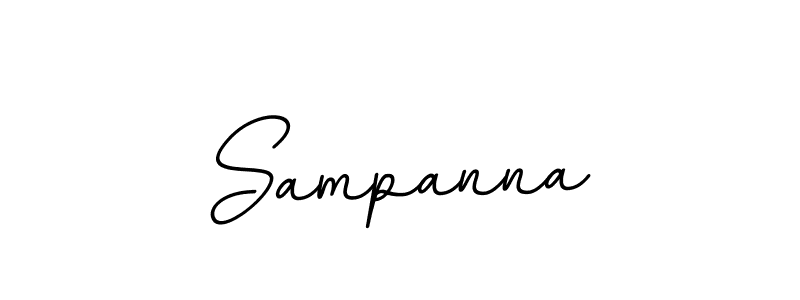 Use a signature maker to create a handwritten signature online. With this signature software, you can design (BallpointsItalic-DORy9) your own signature for name Sampanna. Sampanna signature style 11 images and pictures png