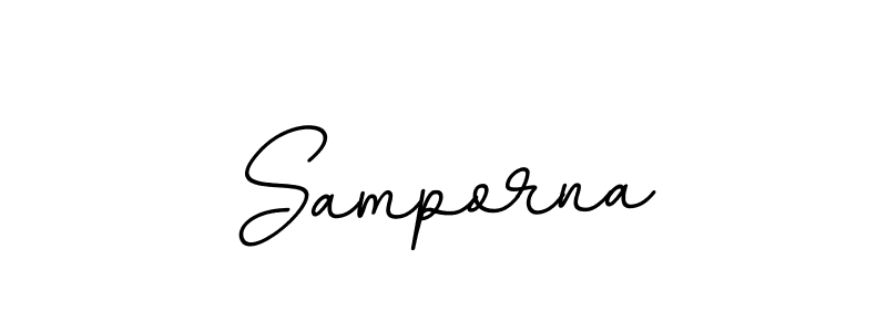 Create a beautiful signature design for name Samporna. With this signature (BallpointsItalic-DORy9) fonts, you can make a handwritten signature for free. Samporna signature style 11 images and pictures png
