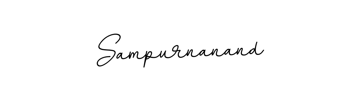 How to make Sampurnanand signature? BallpointsItalic-DORy9 is a professional autograph style. Create handwritten signature for Sampurnanand name. Sampurnanand signature style 11 images and pictures png