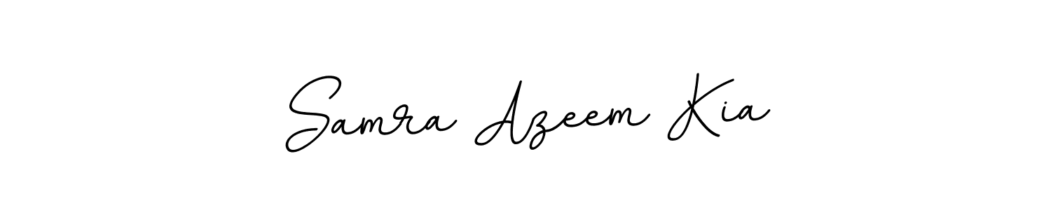 Create a beautiful signature design for name Samra Azeem Kia. With this signature (BallpointsItalic-DORy9) fonts, you can make a handwritten signature for free. Samra Azeem Kia signature style 11 images and pictures png