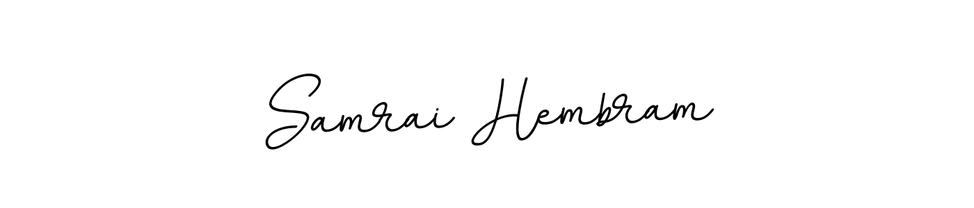 Check out images of Autograph of Samrai Hembram name. Actor Samrai Hembram Signature Style. BallpointsItalic-DORy9 is a professional sign style online. Samrai Hembram signature style 11 images and pictures png