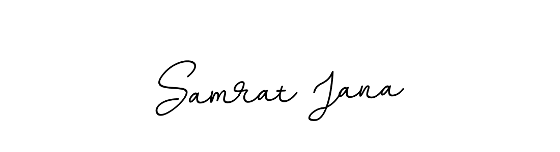 You should practise on your own different ways (BallpointsItalic-DORy9) to write your name (Samrat Jana) in signature. don't let someone else do it for you. Samrat Jana signature style 11 images and pictures png