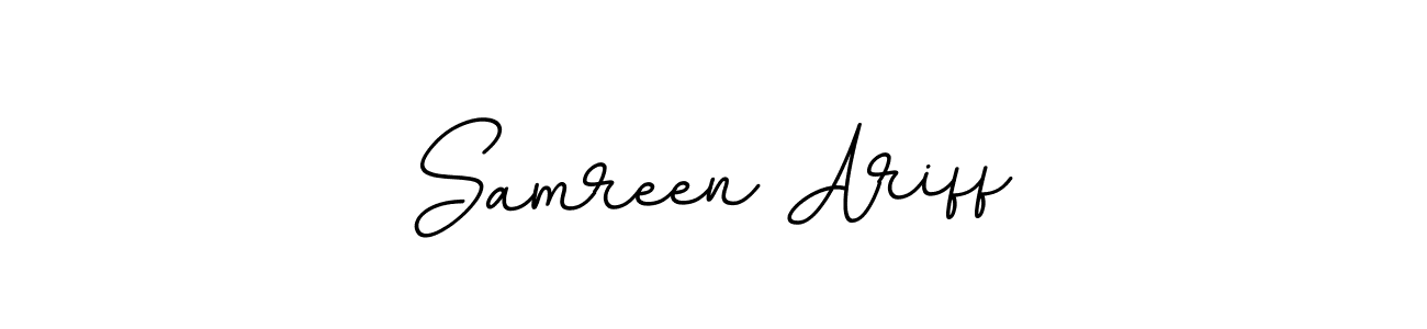 Samreen Ariff stylish signature style. Best Handwritten Sign (BallpointsItalic-DORy9) for my name. Handwritten Signature Collection Ideas for my name Samreen Ariff. Samreen Ariff signature style 11 images and pictures png