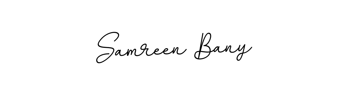 Here are the top 10 professional signature styles for the name Samreen Bany. These are the best autograph styles you can use for your name. Samreen Bany signature style 11 images and pictures png