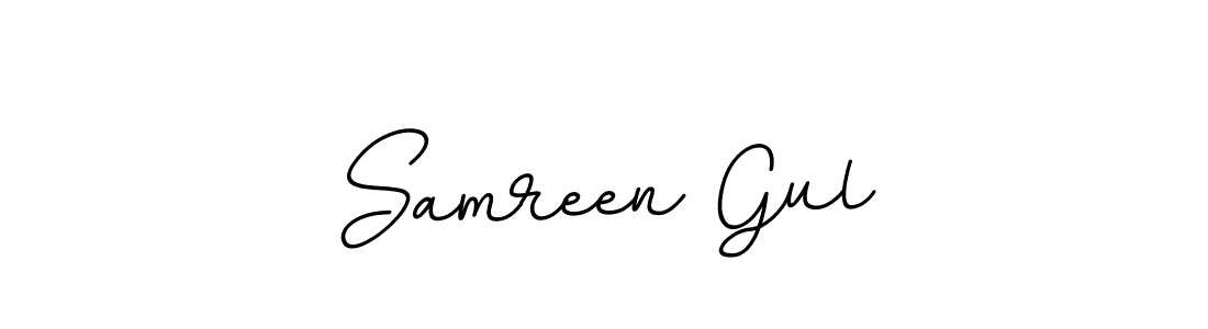 if you are searching for the best signature style for your name Samreen Gul. so please give up your signature search. here we have designed multiple signature styles  using BallpointsItalic-DORy9. Samreen Gul signature style 11 images and pictures png