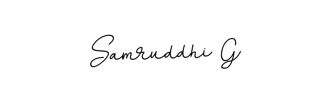 Design your own signature with our free online signature maker. With this signature software, you can create a handwritten (BallpointsItalic-DORy9) signature for name Samruddhi G. Samruddhi G signature style 11 images and pictures png