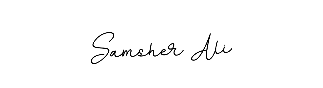 The best way (BallpointsItalic-DORy9) to make a short signature is to pick only two or three words in your name. The name Samsher Ali include a total of six letters. For converting this name. Samsher Ali signature style 11 images and pictures png